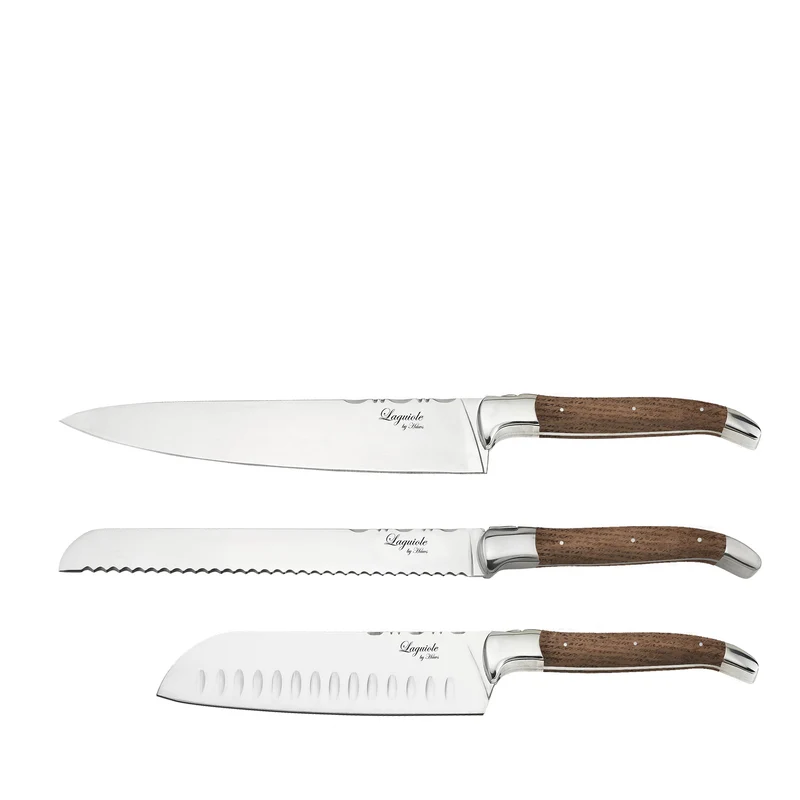 Messerset 3-teilig Eiche