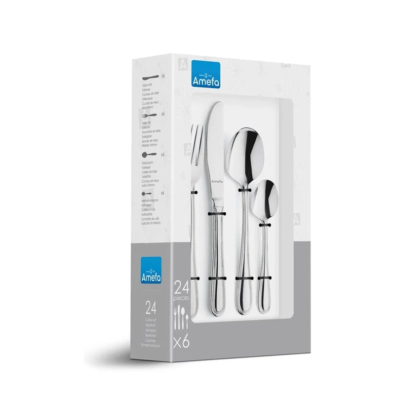Amefa - Ariane 24-teiliges Besteckset - Silber