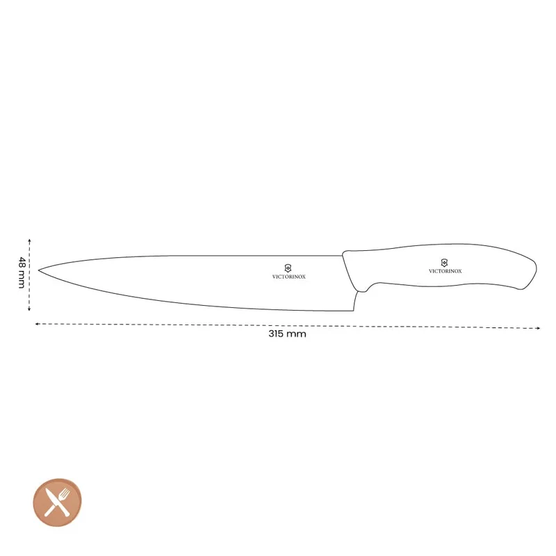 Victorinox - Kochmesser Swiss Classic Schwarz 22 cm