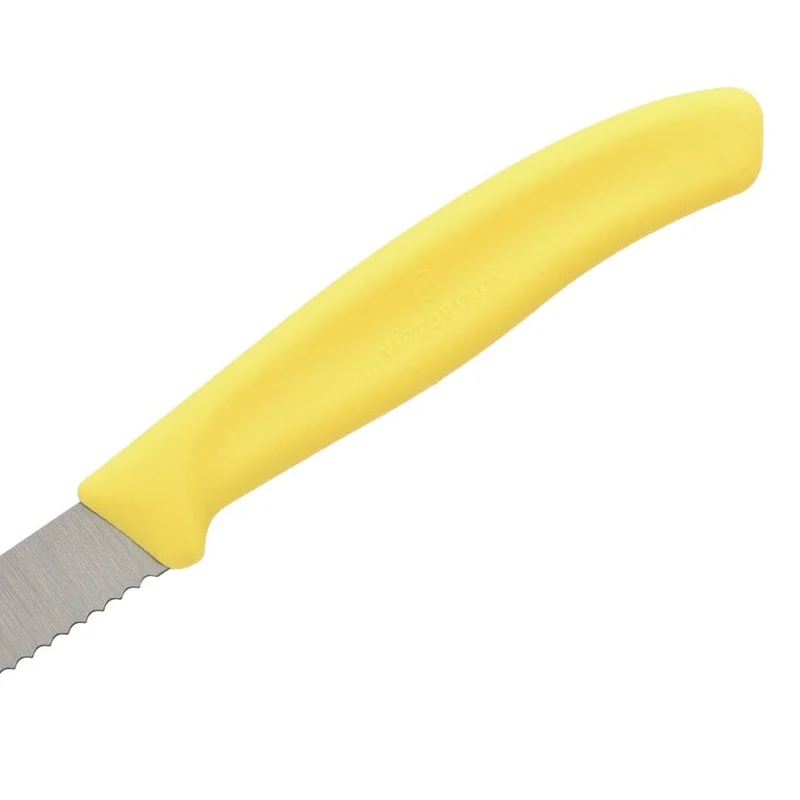 Victorinox - Schälmesser Swiss Classic Gelb mit Wellenschliff