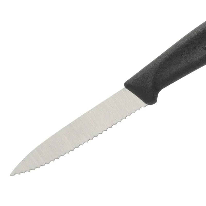 Victorinox - Schälmesser Swiss Classic Black 8 cm mit Wellenschliff