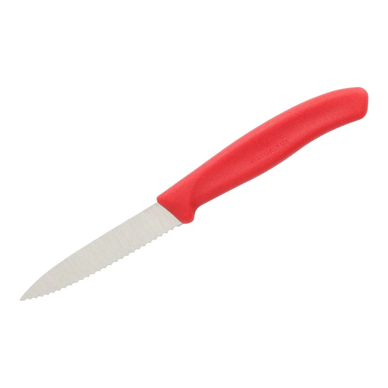 Victorinox - Gemüsemesser Swiss Classic Red mit Wellenschliff 8 cm