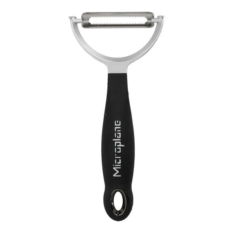 Microplane – Profi-Schäler Y-Modell mit Wellenschliff – Schwarz