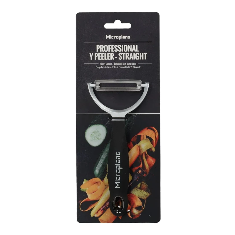 Microplane - Professioneller Schäler Y-Modell Smooth - Schwarz