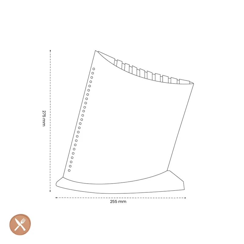 Global – GKB-52CR Messerblock „Boot“ – Rot