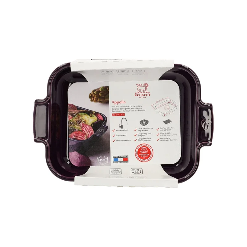 Peugeot - Appolia Auflaufform Rechteckig 25 cm Aubergine