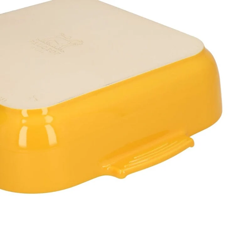 Peugeot - Appolia Auflaufform Quadratisch 36 cm Safrangelb