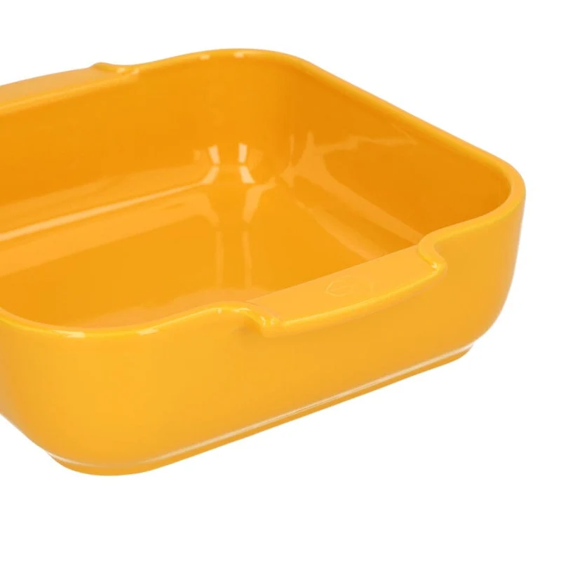 Peugeot - Appolia Auflaufform Quadratisch 28 cm Safrangelb