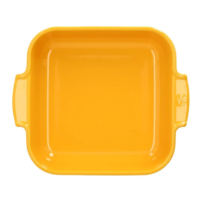 Peugeot - Appolia Auflaufform Quadratisch 28 cm Safrangelb