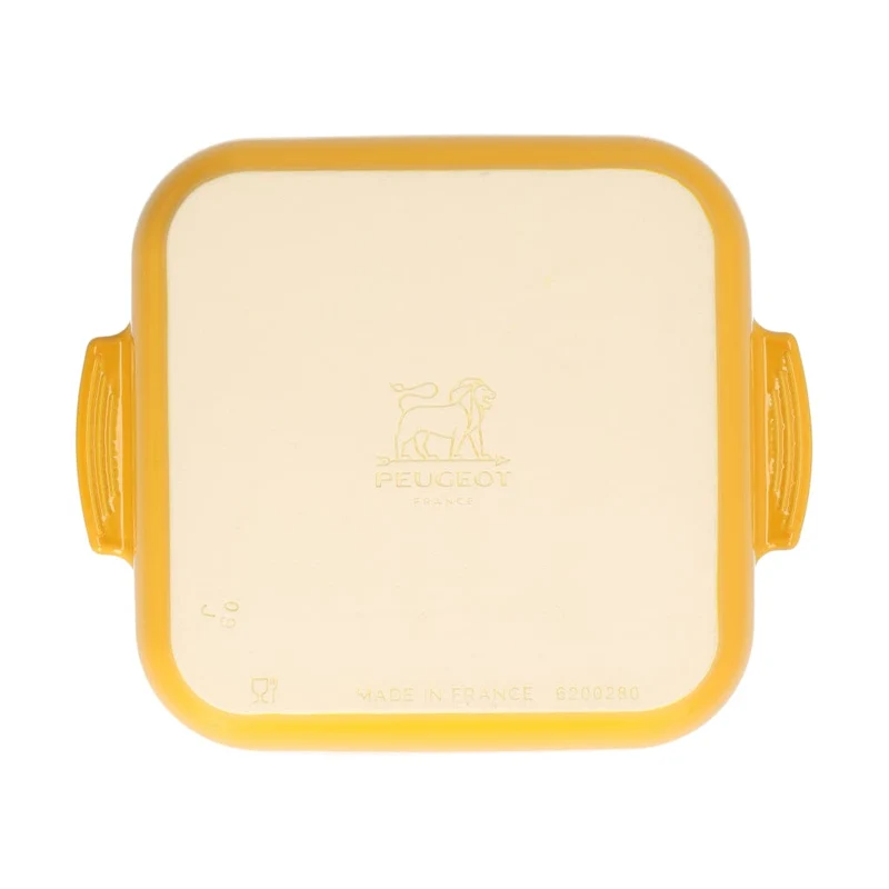 Peugeot - Appolia Auflaufform Quadratisch 28 cm Safrangelb