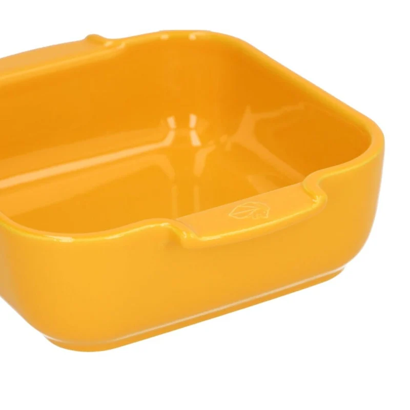 Peugeot - Appolia Auflaufform Quadratisch 21 cm Safrangelb