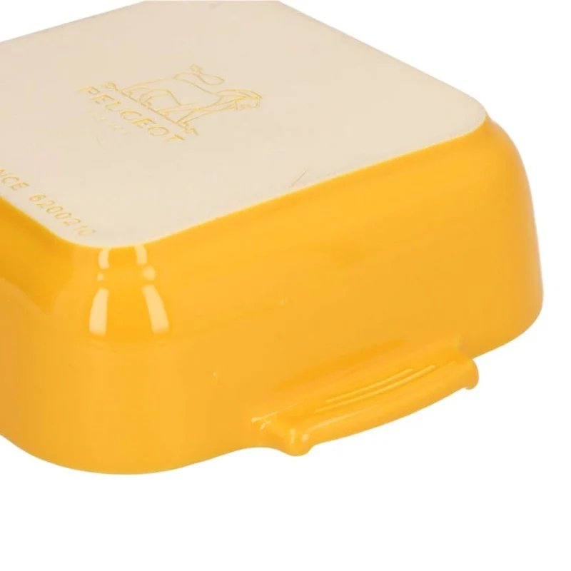 Peugeot - Appolia Auflaufform Quadratisch 21 cm Safrangelb
