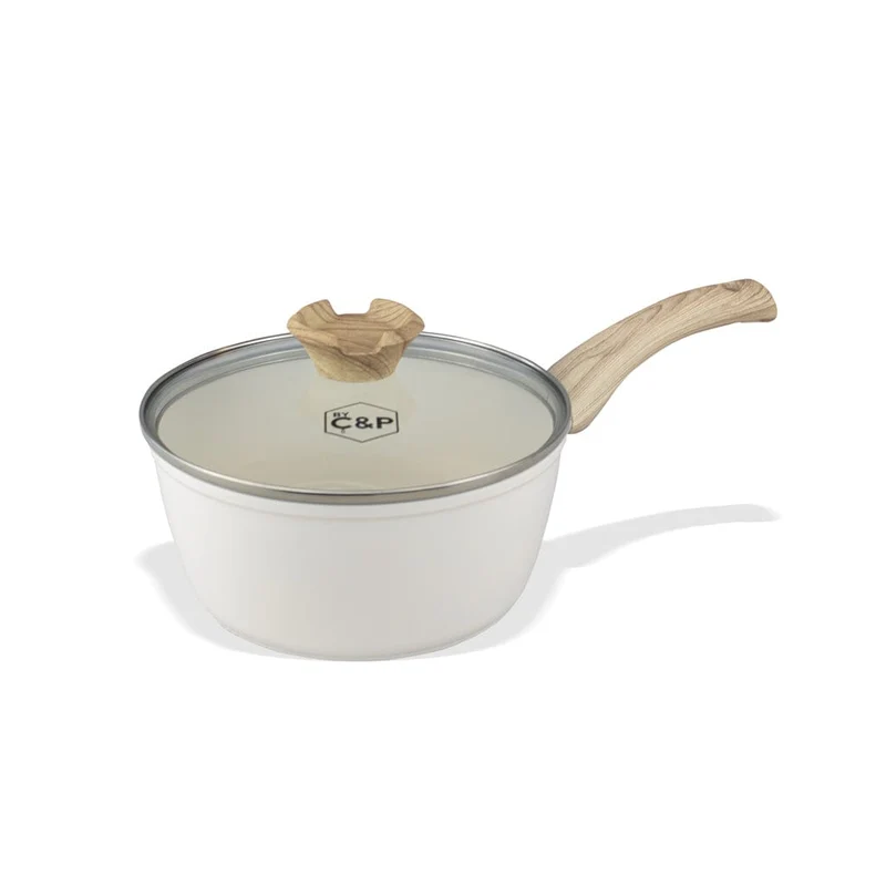 Cook & Pan - Go Ivory Stahlpfanne 18 cm mit Glasdeckel