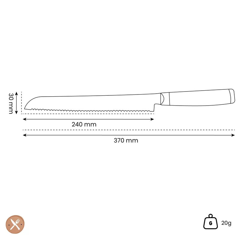 Yaxell - Super Gou Brotmesser 23 cm