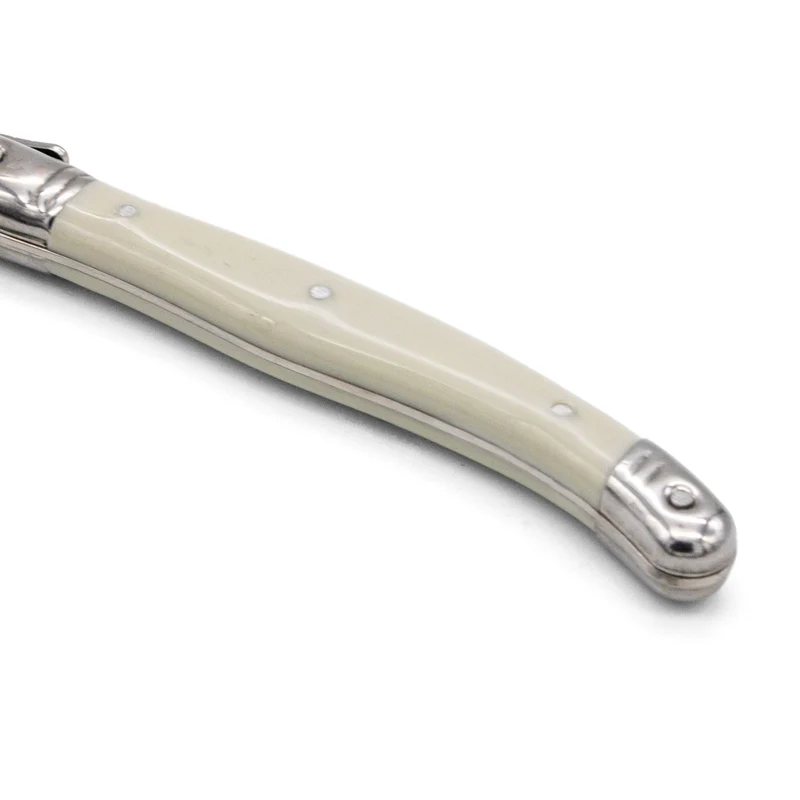 Lou Laguiole - Tradition 6 Steakmesser - Pfeffer/Perle/Taupe