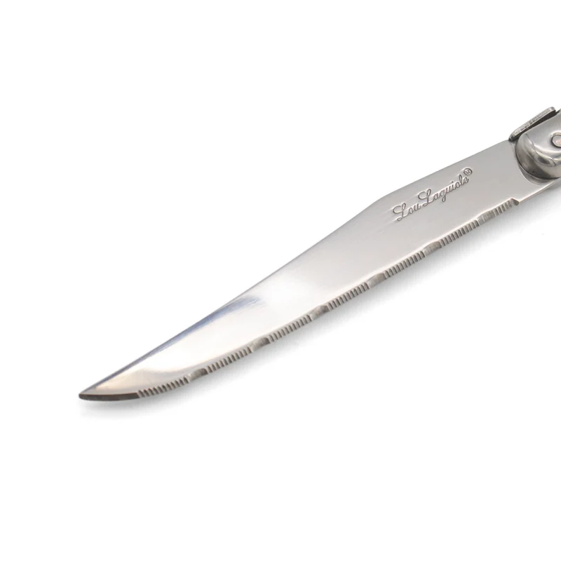 Lou Laguiole - Tradition 6 Steakmesser - Pfeffer/Perle/Taupe