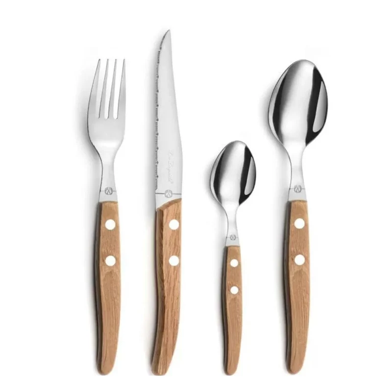 Lou Laguiole - Canopée 24-teiliges Besteckset - Holz