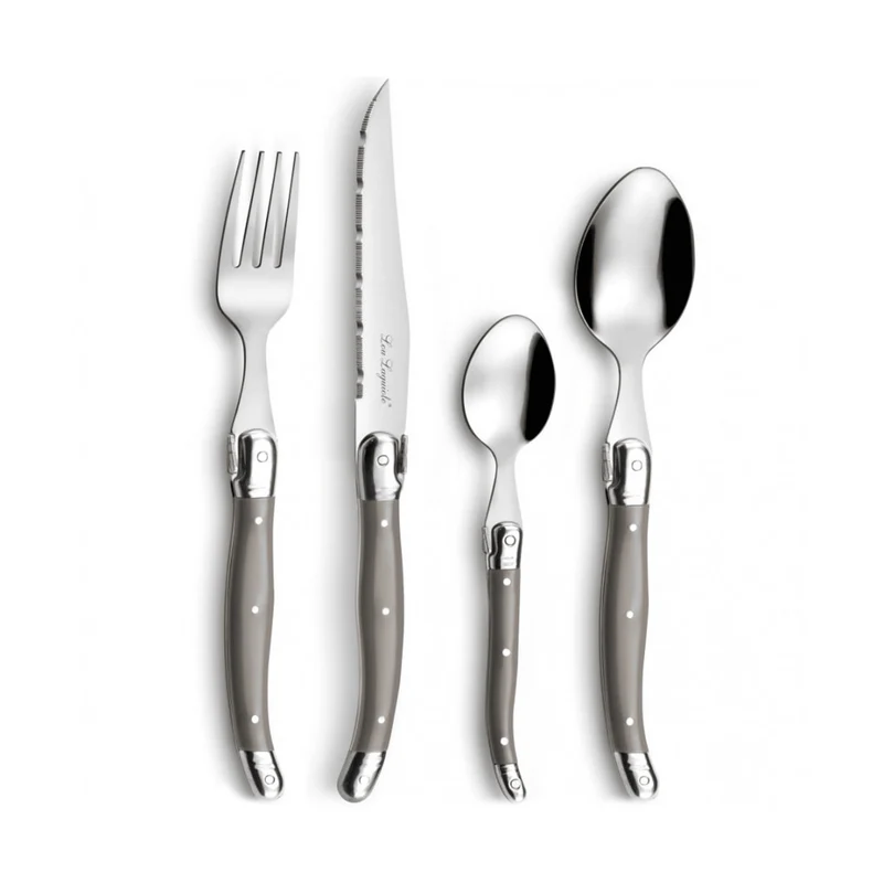 Lou Laguiole - Tradition 24-teiliges Besteckset - Taupe