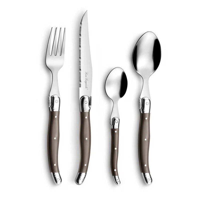 Lou Laguiole - Tradition 24-teiliges Besteckset - Pfeffer
