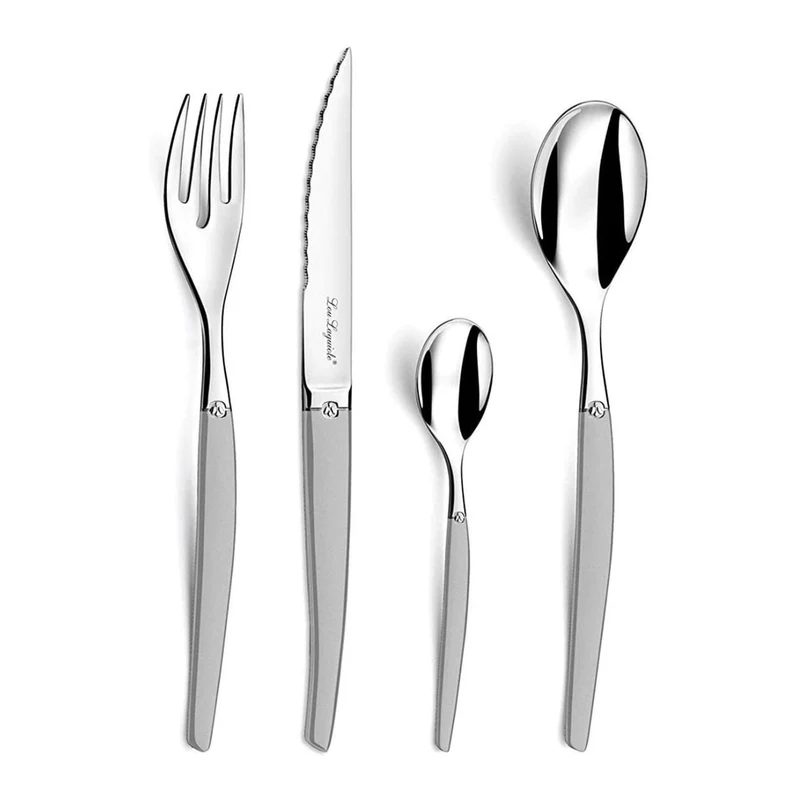 Lou Laguiole – Jet 24-teiliges Besteckset – Satin