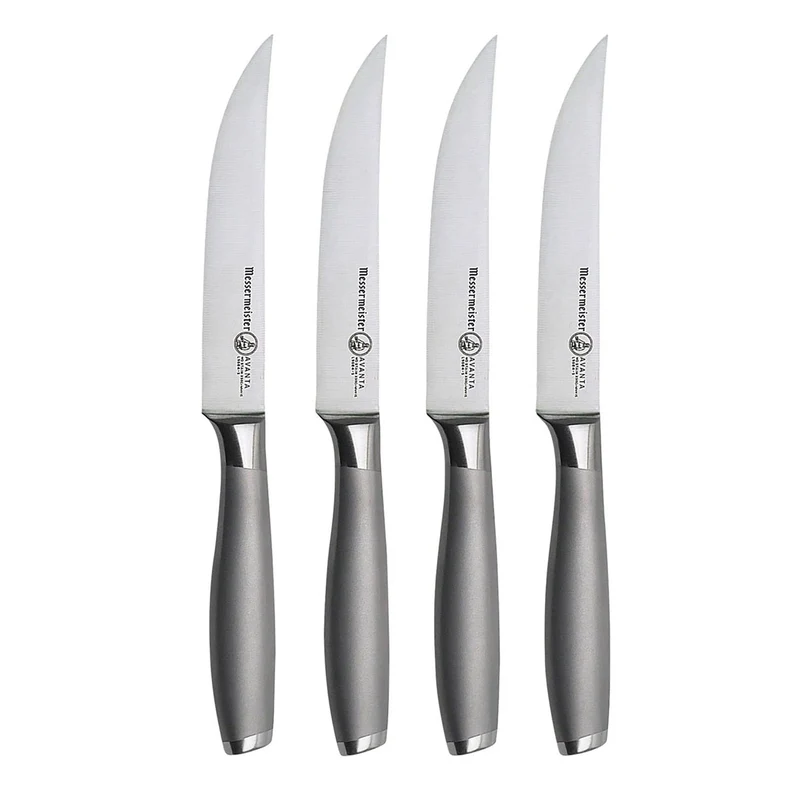 Messermeister - Avanta 4-teiliges silbernes Steakmesserset