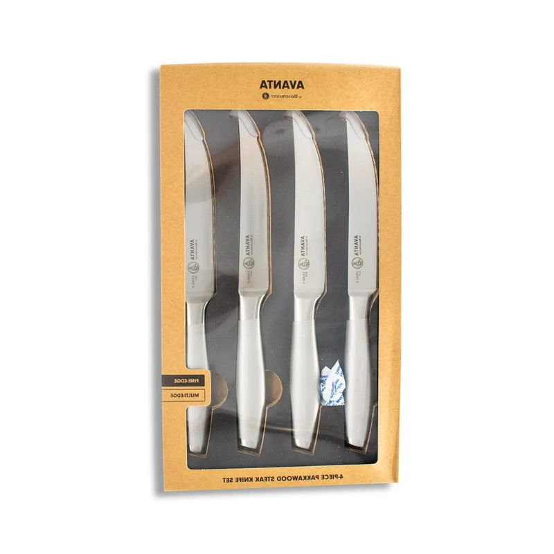 Messermeister - Avanta 4-teiliges silbernes Steakmesserset