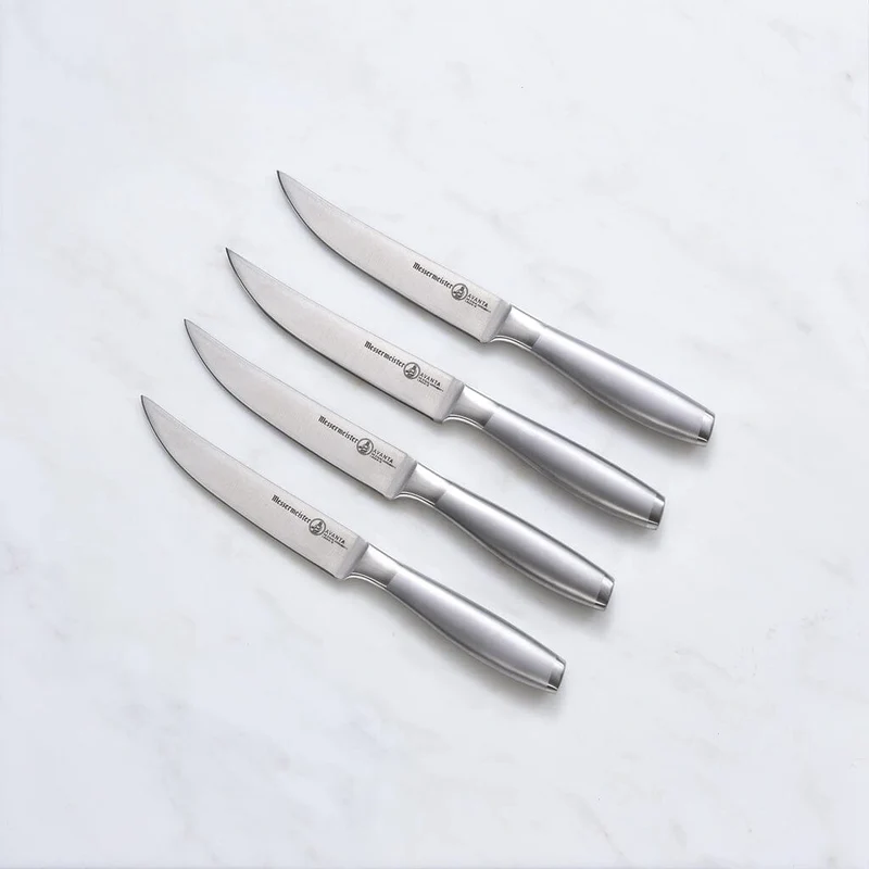 Messermeister - Avanta 4-teiliges silbernes Steakmesserset