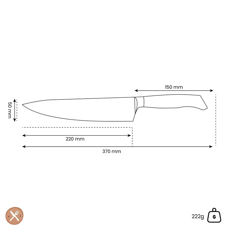 Messermeister - Oliva Luxus 23 cm Kochmesser