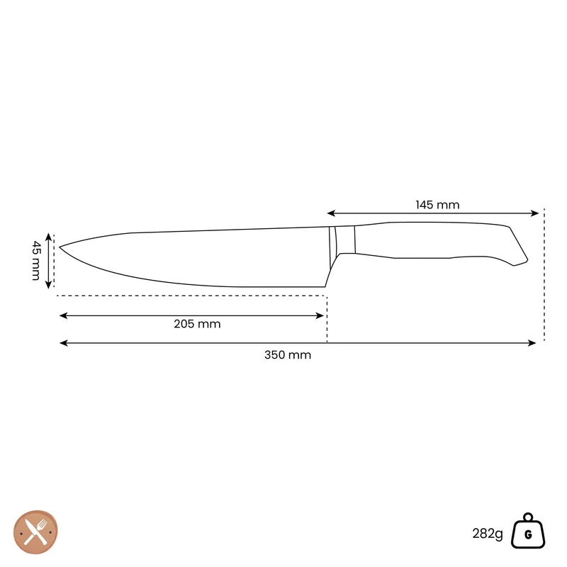 Messermeister - Oliva Luxus-Kochmesser 20 cm