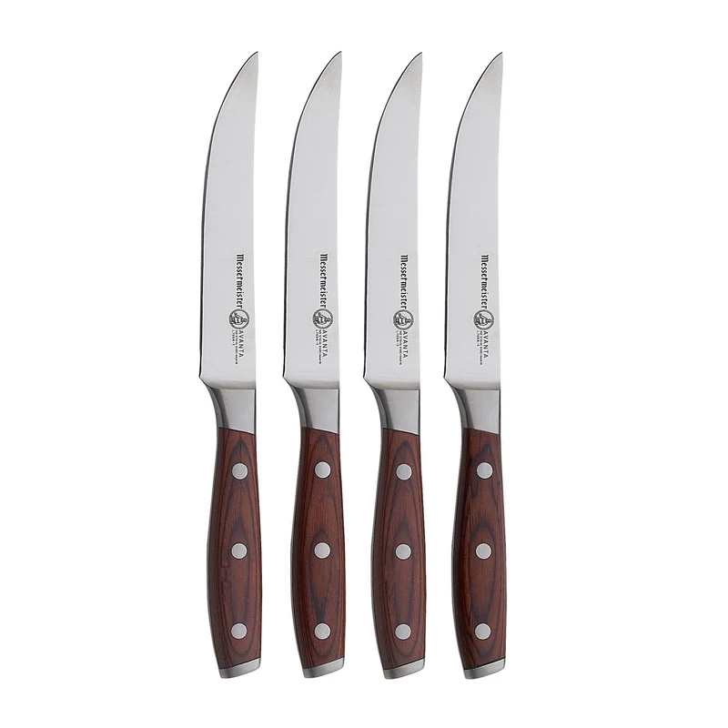 Messermeister - Avanta 4-teiliges Steakmesserset aus Pakkaholz