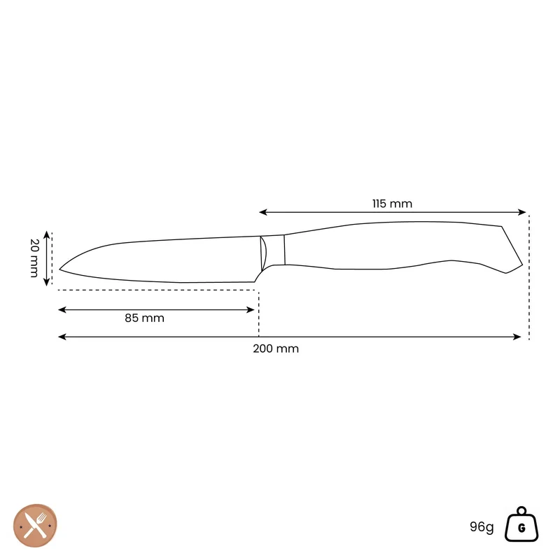 Messermeister - Oliva Luxus 9 cm Schälmesser gerade