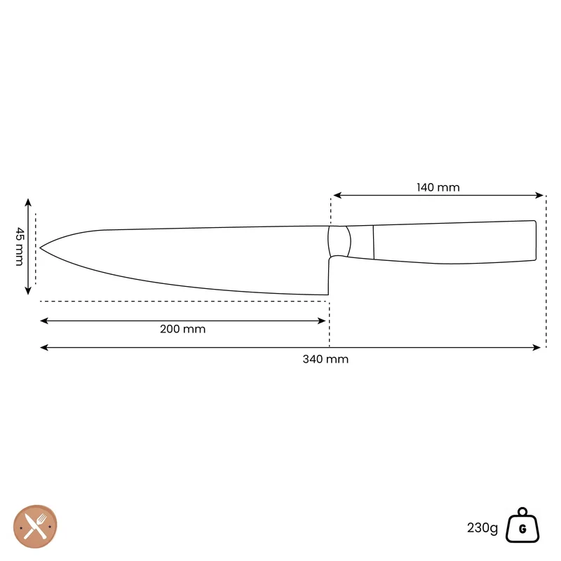 Yaxell - Zen Kochmesser 20 cm
