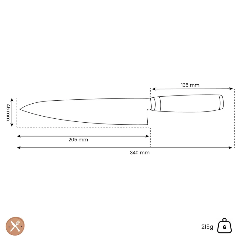 Yaxell - Super Gou Kochmesser 20 cm