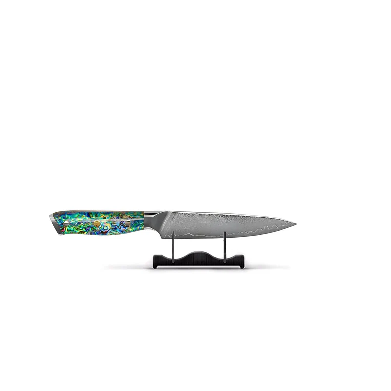Shinrai Knives – 5-teiliges Damast-Messerset der Serie Mother of Pearl Jewels