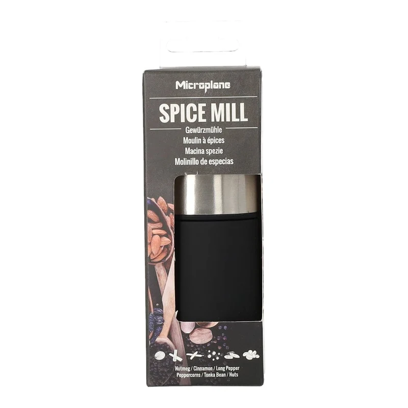 Microplane - Muskatnussmühle Edelstahl Schwarz