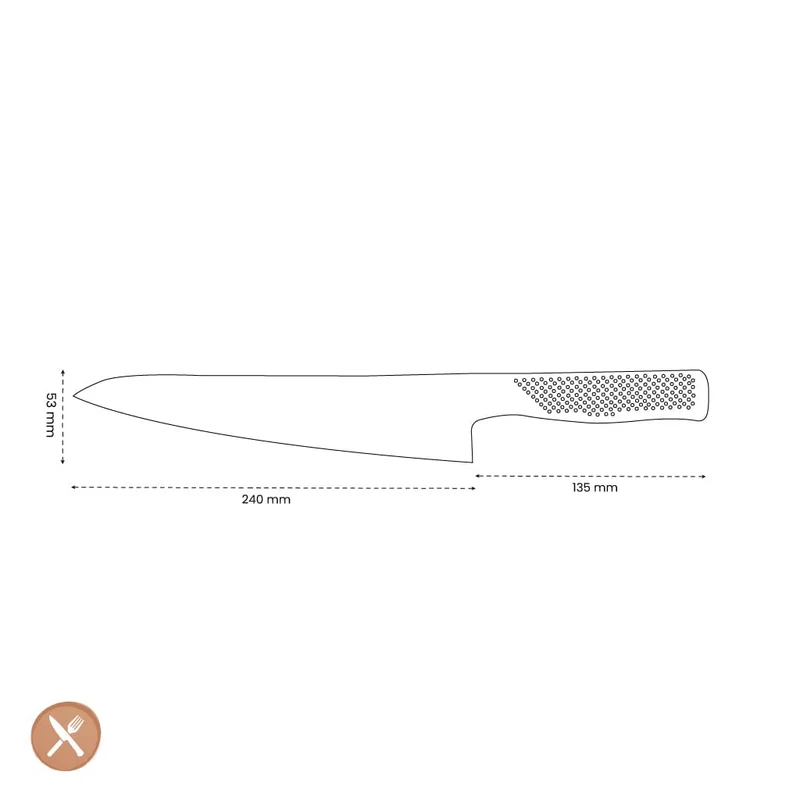 Global - G16 Kochmesser 24 cm