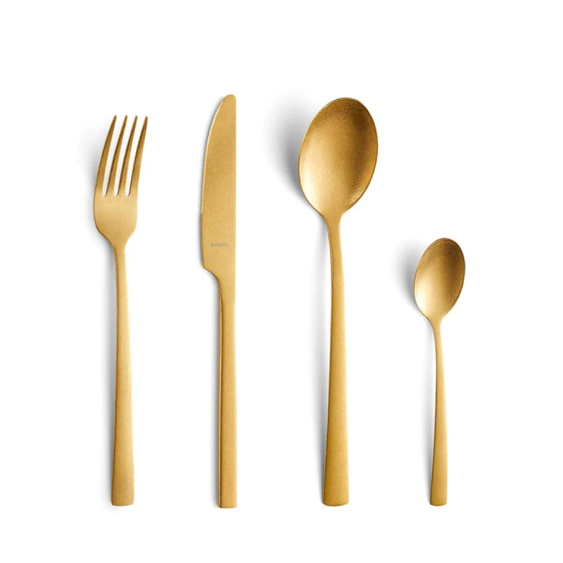Amefa - Manille Stonewash 16-teiliges Besteckset - Gold