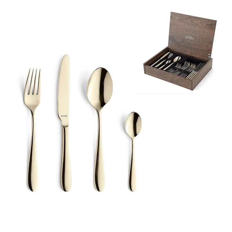 Amefa - Oxford 24-teiliges Besteckset - Champagner