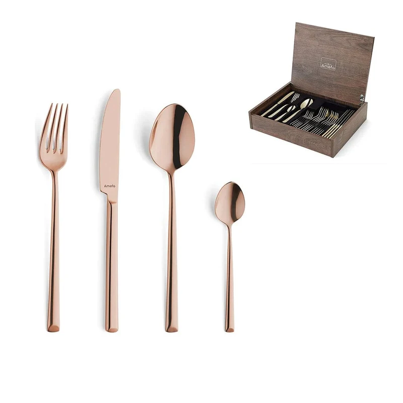 Amefa - Metropole 24-teiliges Besteckset - Kupfer