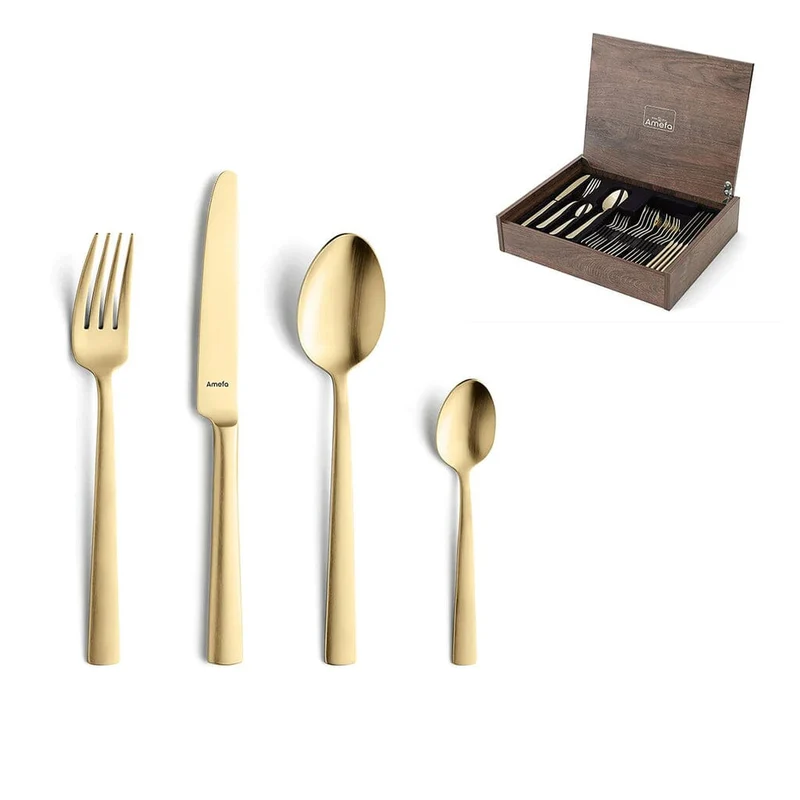 Amefa - Ventura 24-teiliges Besteckset - Gold