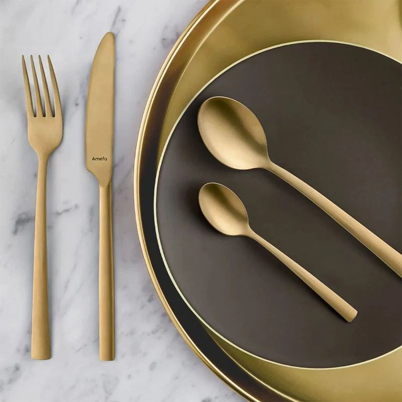 Amefa - Ventura 24-teiliges Besteckset - Gold
