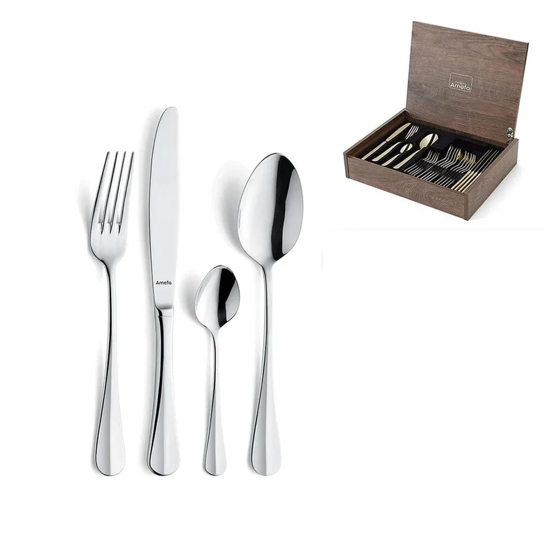 Amefa - Baguette 24-teiliges Besteckset - Silber