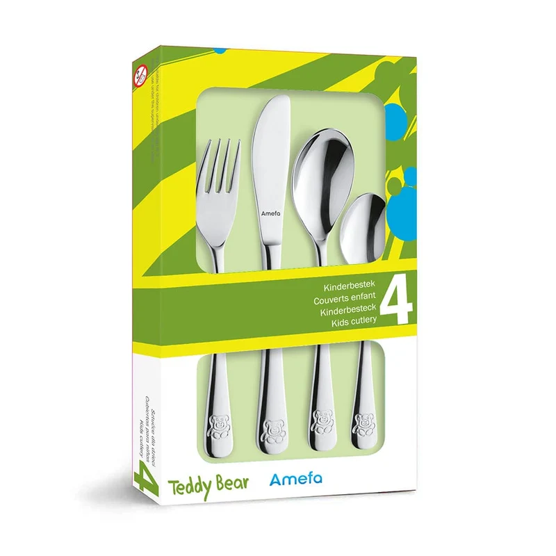 Amefa - Teddy 4-teiliges Kinderbesteck