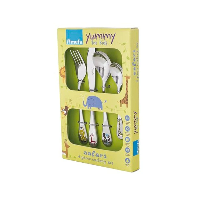 Amefa - Safari 4-teiliges Kinderbesteck