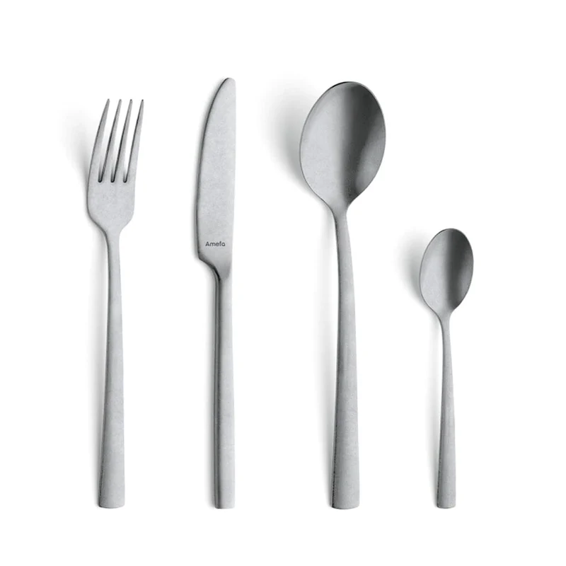 Amefa - Manille Stonewash 16-teiliges Besteckset - Silber