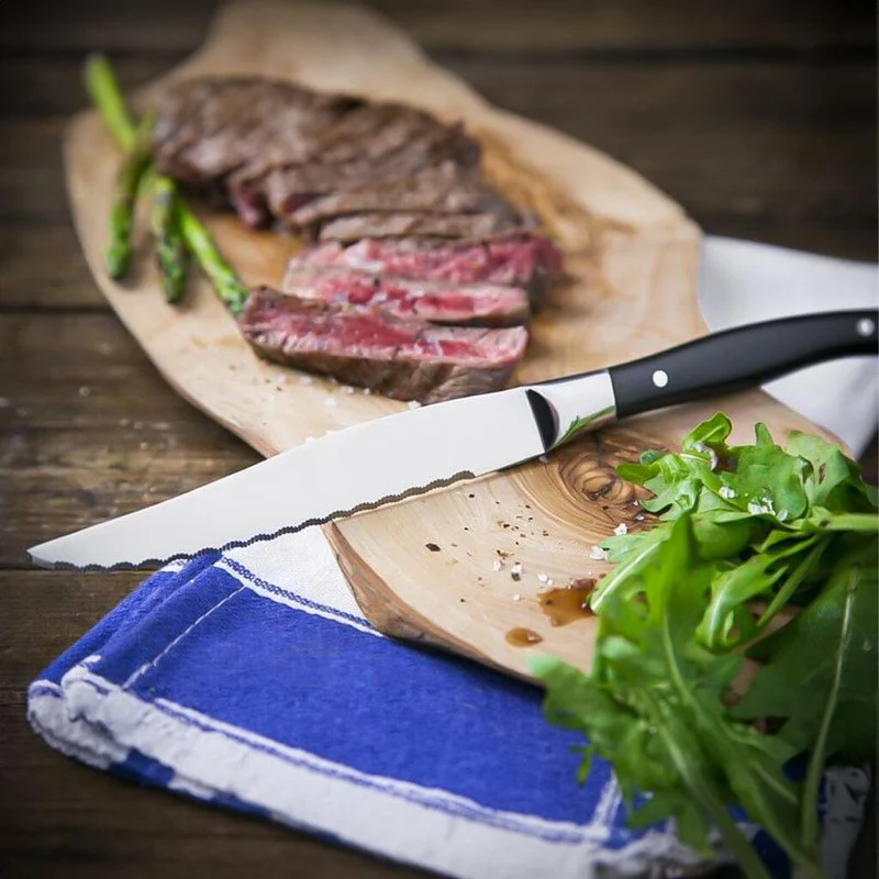 Amefa - Royal Steak 8-teiliges Steakmesserset - Schwarz