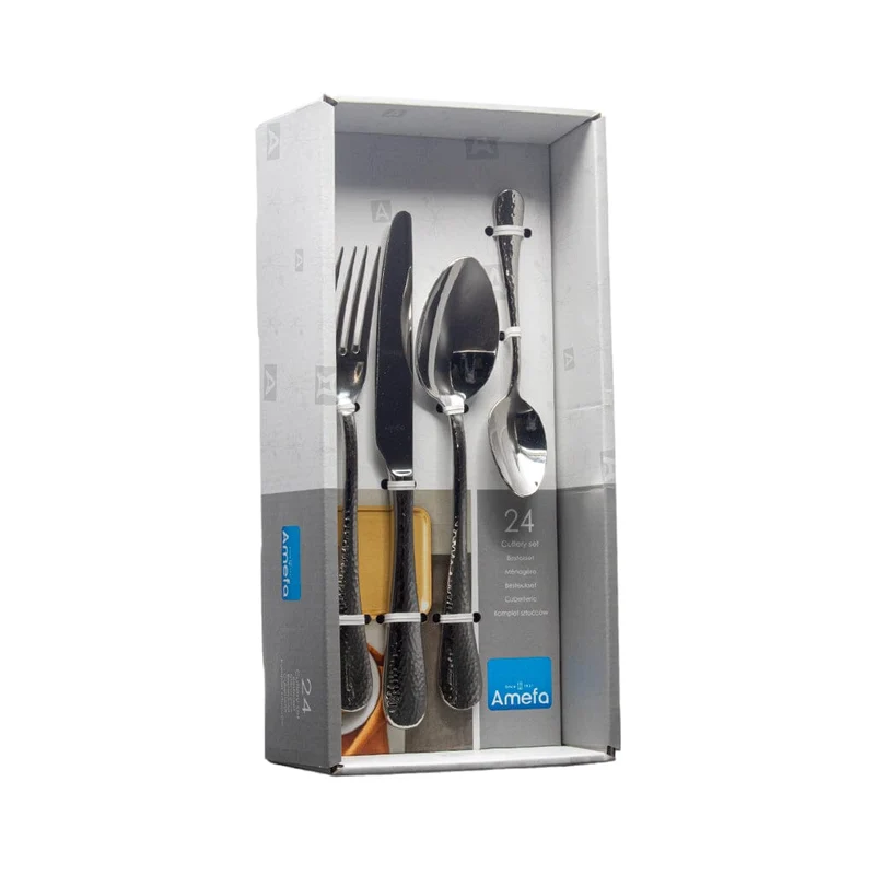 Amefa - Sierra 24-teiliges Besteckset - Silber