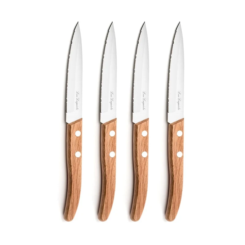 Lou Laguiole - Forest 4-teiliges Steakmesserset - Holz