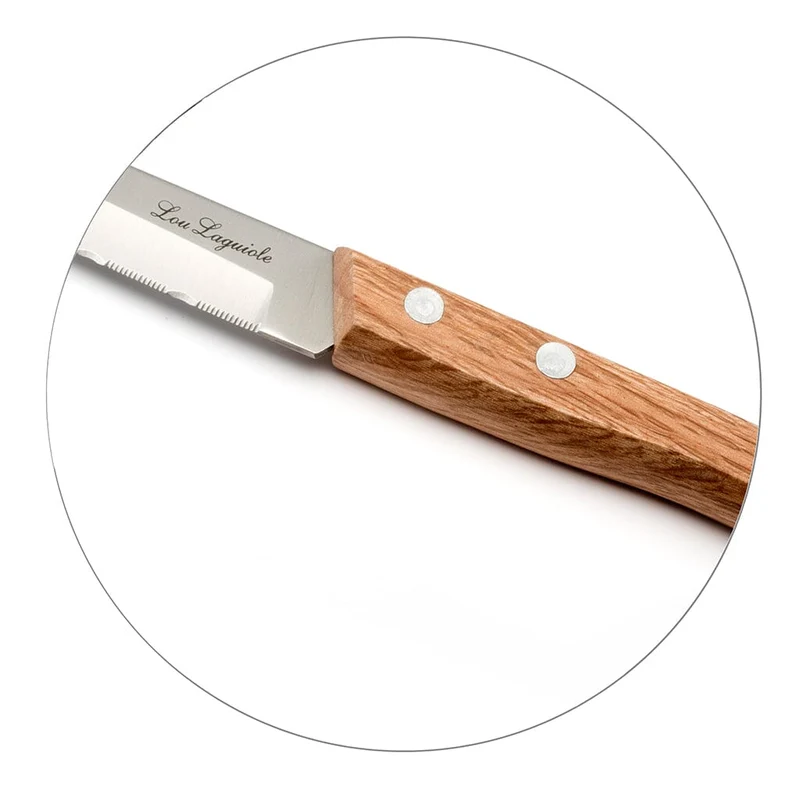 Lou Laguiole - Forest 4-teiliges Steakmesserset - Holz