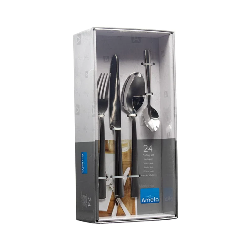 Amefa - Moderno 24-teiliges Besteckset - Silber